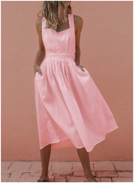CROPKOP 2019 Summer Women Dresses Sexy Backless Sleeveless Long Red Dresses Fashion Slim Evening Party Beach Sundress Vestidos