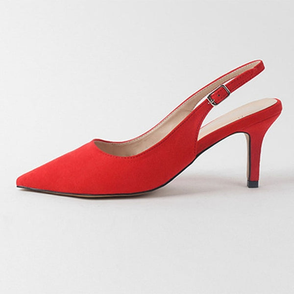 ZHENZHOU Charming Elegant Multicolor Suede Women'sShoes Sexy High Heels Pumps & Sandals Dress Party OL Pump Valentine Shoes