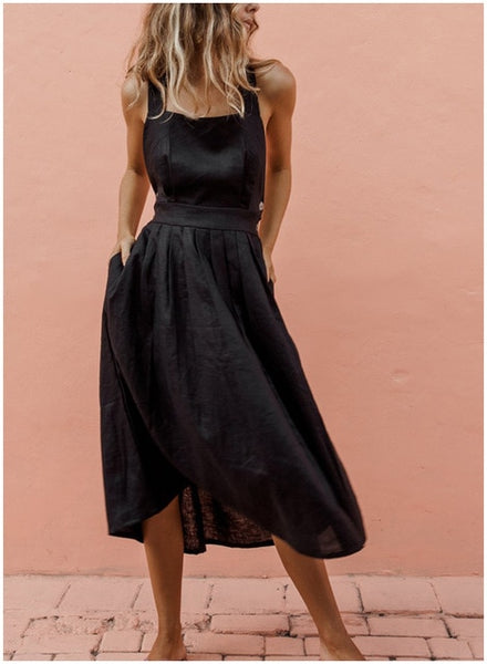 CROPKOP 2019 Summer Women Dresses Sexy Backless Sleeveless Long Red Dresses Fashion Slim Evening Party Beach Sundress Vestidos