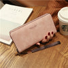 Female Wallet PU Leather Long Purse Black/pink/blue/green/gray Famous Brand Designer Wallet Women 2019 Quality Female Purse