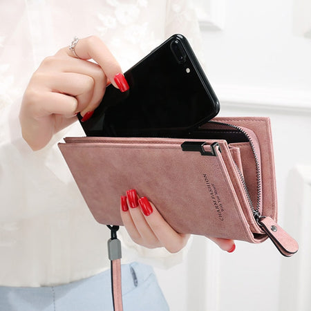 DICIHAYA Genuine Leather Women's Wallets Fallow Long Ladies Double Zipper Wallet Clutch Bag Design Red Purse Crocodile Purses