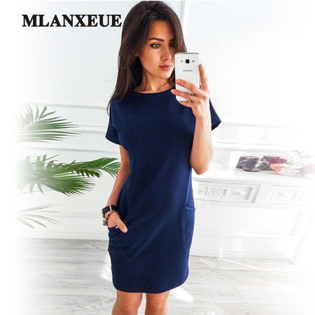 Plus Size Chiffon Dresses Women New Fashion Chiffon Overlay Three Quarter Sleeve Stitching Irregular Hem Lace Dress