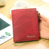 Fashion Top Quality Small Wallet PU Matte Leather Purse Short Female Coin Wallet Zipper Clutch Coin Purse Credit Card
