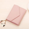 2018 Fashion Tassel Women Wallet for Credit Cards Small Luxury Brand Leather Short Womens Wallets and Purses Carteira Feminina