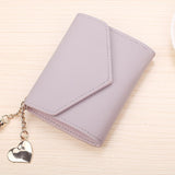 2018 Fashion Tassel Women Wallet for Credit Cards Small Luxury Brand Leather Short Womens Wallets and Purses Carteira Feminina