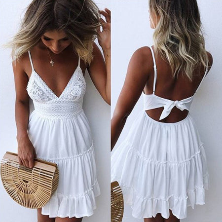 Plus Size Chiffon Dresses Women New Fashion Chiffon Overlay Three Quarter Sleeve Stitching Irregular Hem Lace Dress